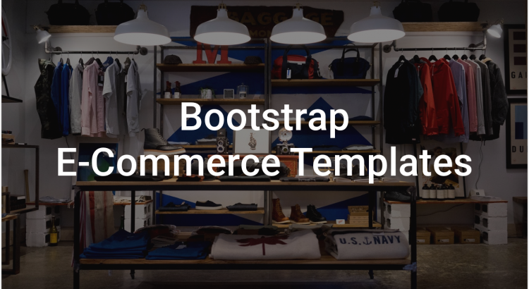Top Bootstrap eCommerce Templates